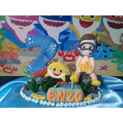 Vela Baby Shark Mergulhador Biscuit Shopee Brasil