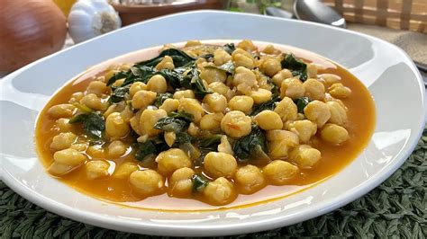 Garbanzos Con Espinacas Receta Express