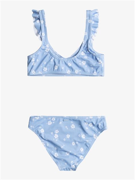 Dreamer Bralette Two Piece Bikini Set For Girls 6 16 Roxy