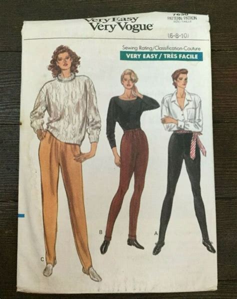 Vintage Vogue Sewing Patterns Paper Sewing Patterns Vogue Patterns