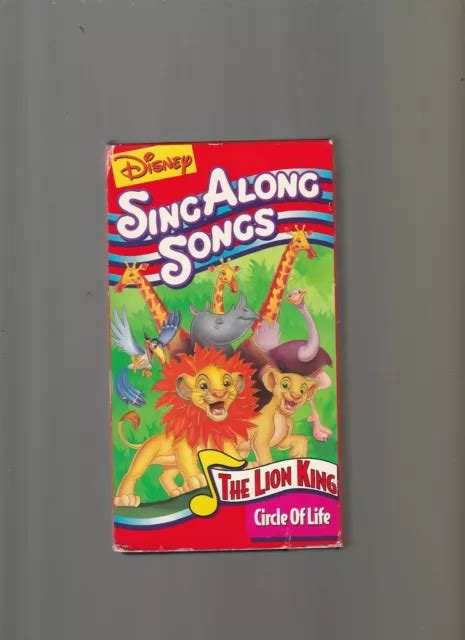 Disneys Sing Along Songs The Lion King Circle Of Life Vhs 1994 Eur 3 73 Picclick Fr