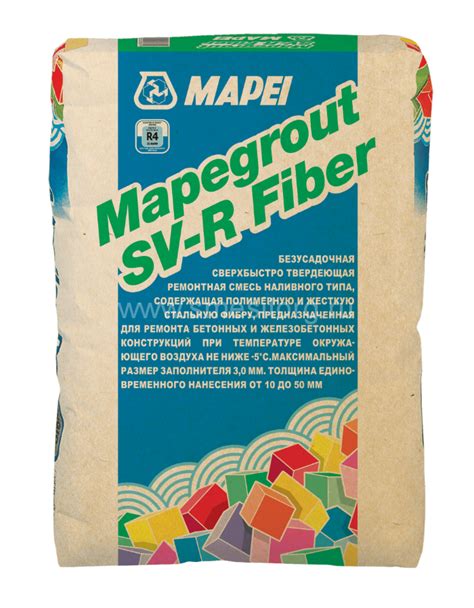 Ремонтный состав для бетона Mapei Mapegrout SV-R Fiber 25кг - купить по ...