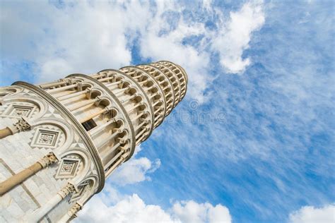 Torre Inclinada Famosa De Pisa Durante Foto De Archivo Imagen De Arte