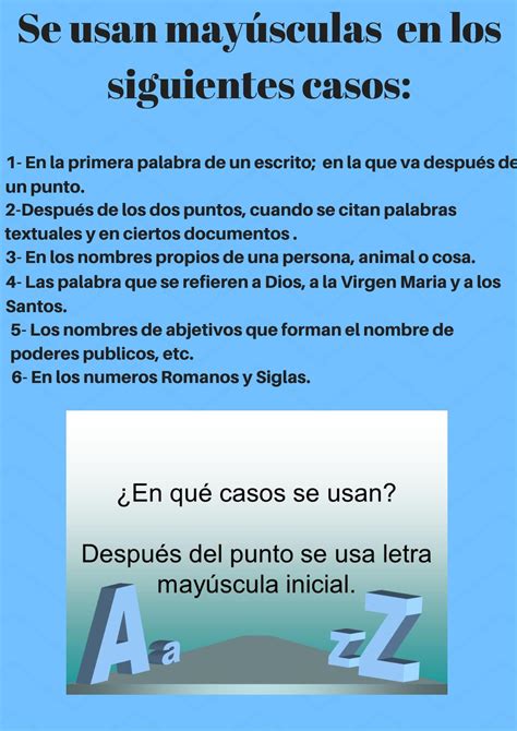 Calaméo Se Usan Mayúsculas En Los Siguientes Casos