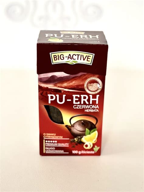 Herbata Big Active PU ERH czerwona liść 100g Kawy Słodycze Chemia