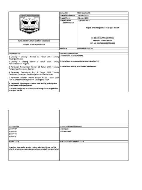 Sop Perbendaharaan Rsud Adobsi Pdf