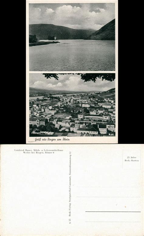 Bingen Am Rhein Mehrbild Ak Mit Stadt Panorama Und Rhein Ansicht