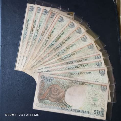 Jual 500 Rupiah Uang Kertas Orangutan Tahun 1992 Seperti Baru Utuh Asli