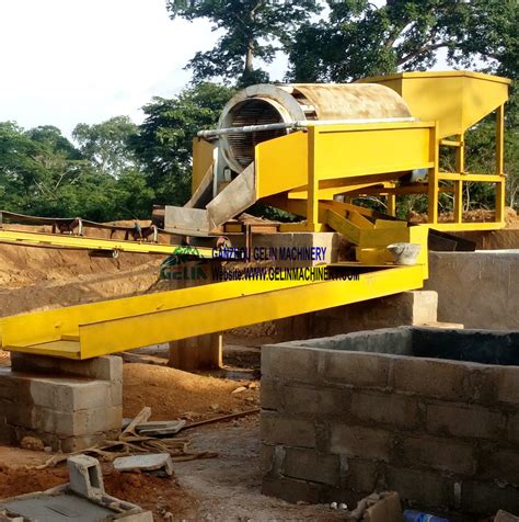 Liberia 100tph Mining Process Plant River Sand Gold Washing Plant