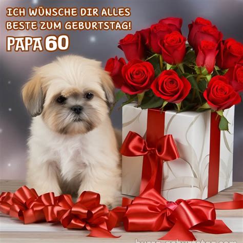 Geburtstag Papa Bild Hund Hurra Geburtstag