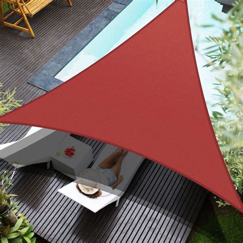 Cielo Colorido 20 X 20 X 20 Red Triangle Sun Shade Sail