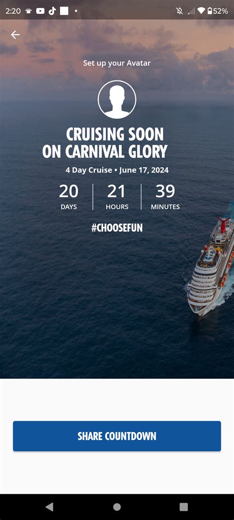 Carnival Glory 6 17 24 Through 6 21 24 Rcarnivalcruiser4r