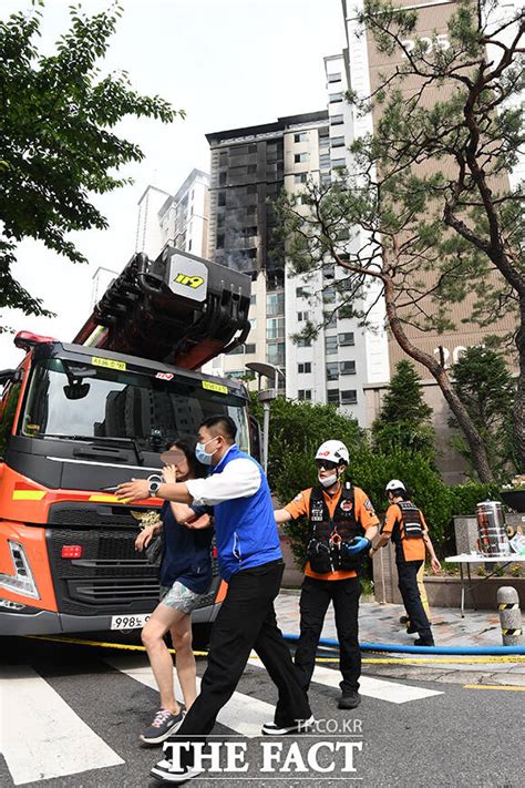 강남 역삼동 아파트 화재주민 40여명 대피 Tf사진관