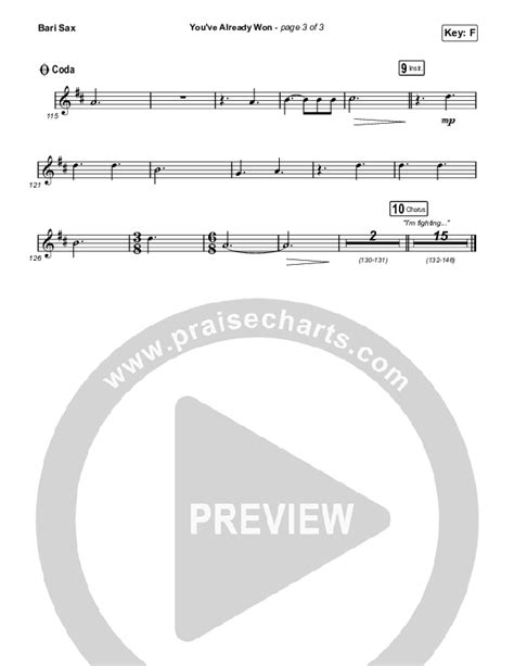 Youve Already Won Worship Choir Sab Bari Sax Sheet Music Pdf Shane