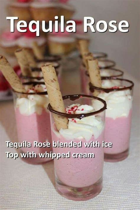 Tequila Rose | Yummy drinks, Alcohol drink recipes, Food