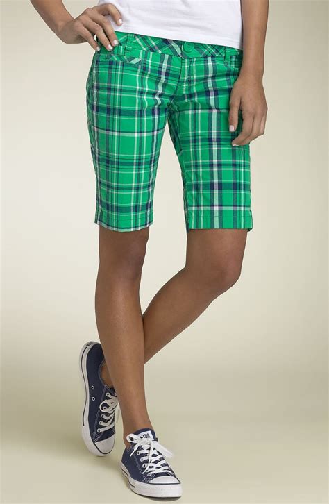 Tildon Plaid Bermuda Shorts Juniors Nordstrom