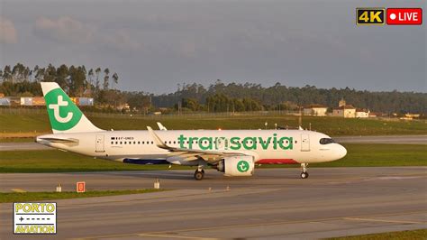 4K LIVE Early Morning Porto Airport Plane Spotting OPO LPPR 27