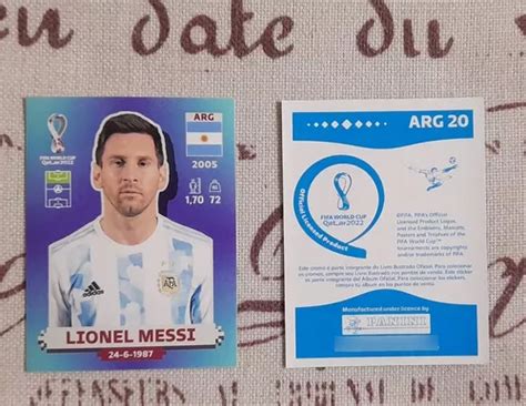 Lamina Lionel Messi Mundial Qatar 2022 Panini Original Cuotas Sin