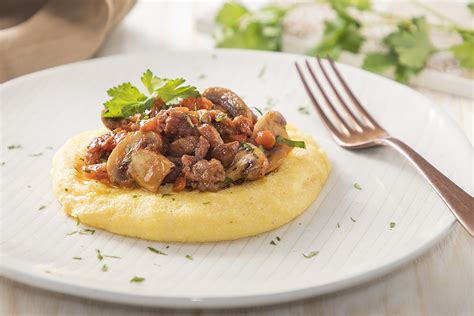 Polenta Con Funghi E Salsiccia Ricetta Polenta Valsugana