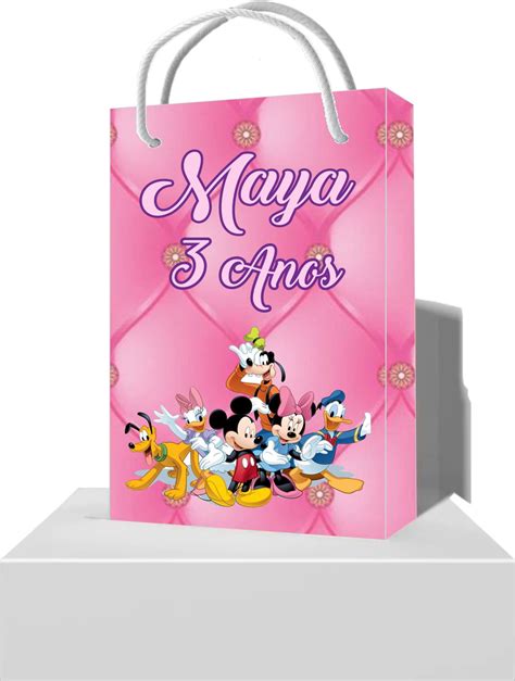 Sacolinha Personalizada Turma Da Minnie Festa Infantil Elo