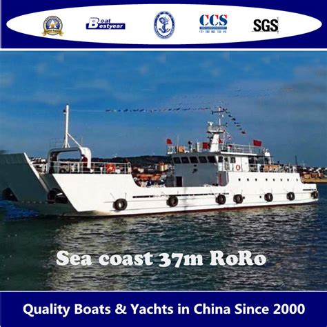 Sea Coastal 37m Roro Steel Large Ferry For 100 Passengers And Trucks