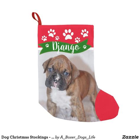 Dog Christmas Stockings - Personalized Photo | Zazzle | Dog christmas ...