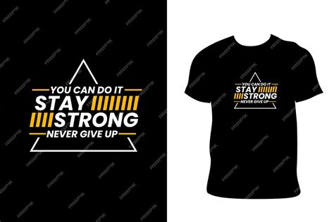 Premium Vector Best Motivational Quote T Shirt Design Template