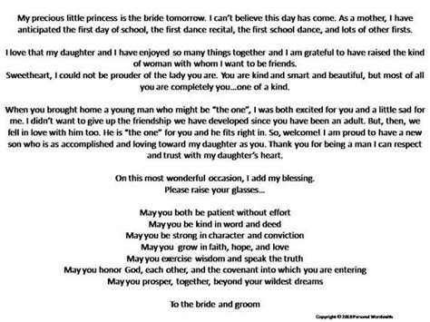 How To Start A Mother Of The Bride Speech – Coverletterpedia