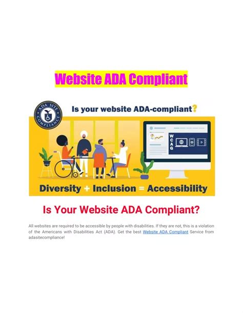 Ppt Website Ada Compliant Powerpoint Presentation Free Download Id