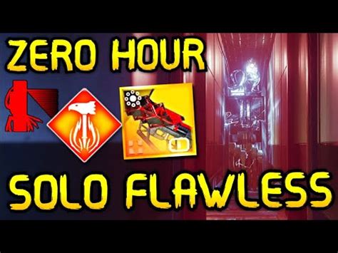 Solo Flawless Zero Hour Exotic Mission Solartitan Nd Try