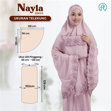 Telekung Rawdah Nayla Series Free Beg In Mini Sejadah Telekung