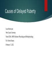 Delayed Puberty ppt.pptx - Causes of Delayed Puberty Lena Movsisyan ...