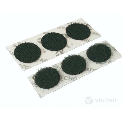 Velcro® Brand Black Self Adhesive Coins Dots 21mm