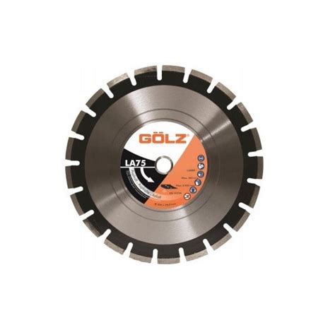 GÖLZ Disque diamant LA75 coupe à sec ou à eau pour découpeuse ø