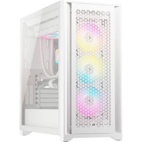 Corsair ICUE 5000D RGB AIRFLOW Midi Tower Behuizing Wit 2x USB A 1x