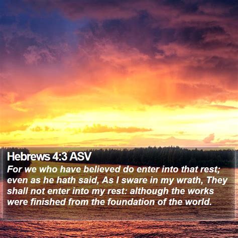 Hebrews 4 3 ASV Bible Verse Pictures