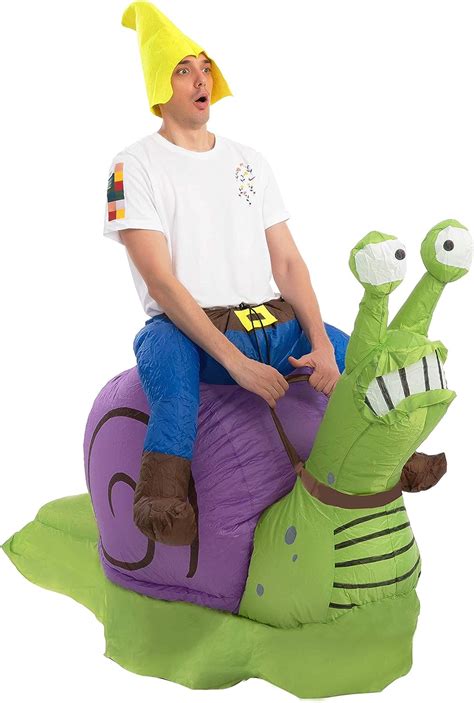 Spooktacular Creations Halloween Inflatable Costume Gnome Ride On Snail