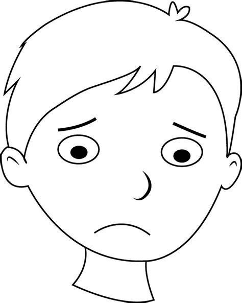 Sad Face Clipart Black And White Clipartworld