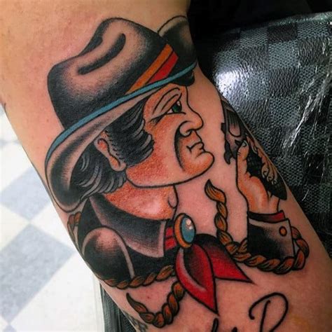 91 Classic Cowboy Tattoos For Men