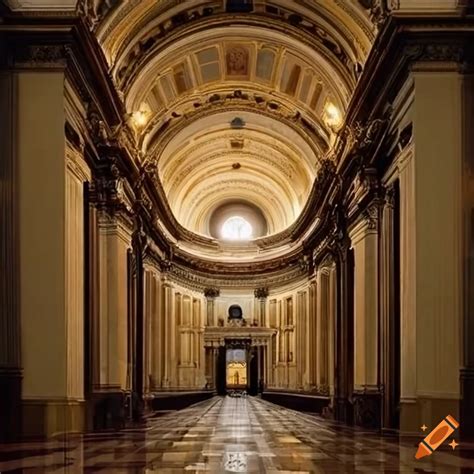 Moody And Mischievous Interior Of The Capitol Building Halls Of