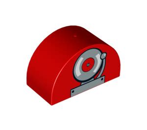 Duplo Brick X X With Curved Top With Fire Alarm