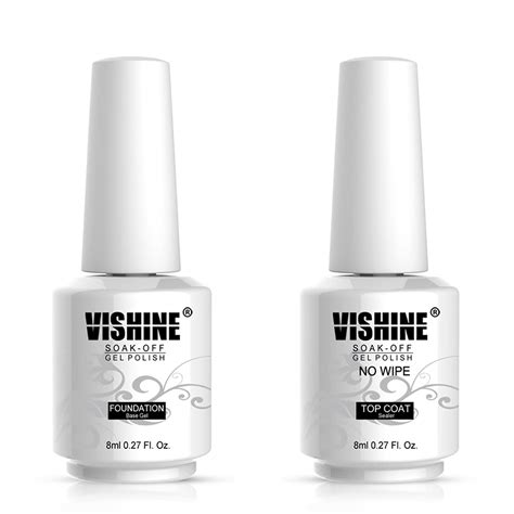 Amazon Vishine Base Coat No Wipe No Clean Top Coat Uv Led Gel