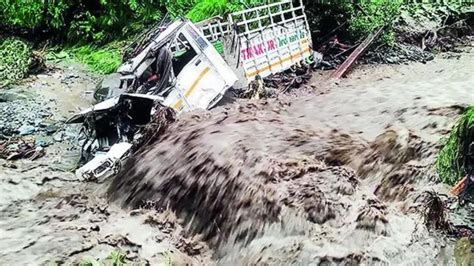 Flash Floods Landslides Rains Wreak Havoc In Himachal Pradesh Many