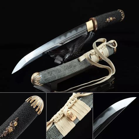 High Quality Tanto High Performance Pattern Steel Real Hamon Japanese