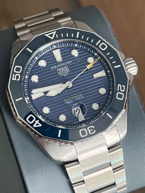 2023 TAG HEUER AQUARACER PROFESSIONAL 300M AUTOMATIC BLUE DIAL WATCH