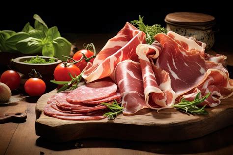 Premium Ai Image Savoring The Flavor Of Italian Prosciutto