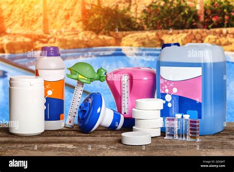 Equipment With Chemical Cleaning Products And Tools For The Maintenance
