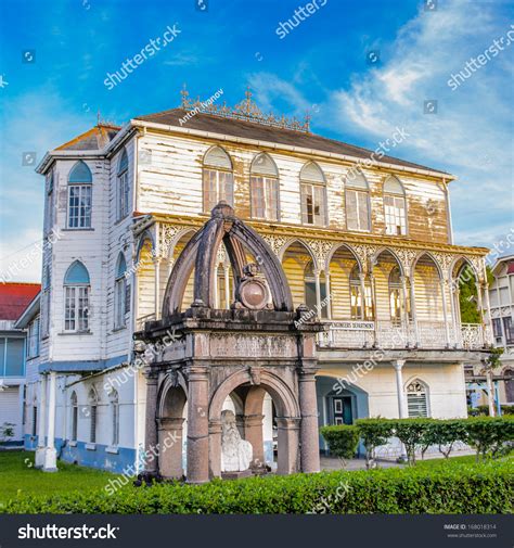 Colonial Building Georgetown Capital Guyana South Stock Photo 168018314