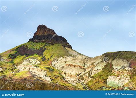 John Day Fossil Beds Sheep Rock Unit Landscape Stock Photo - Image of ...