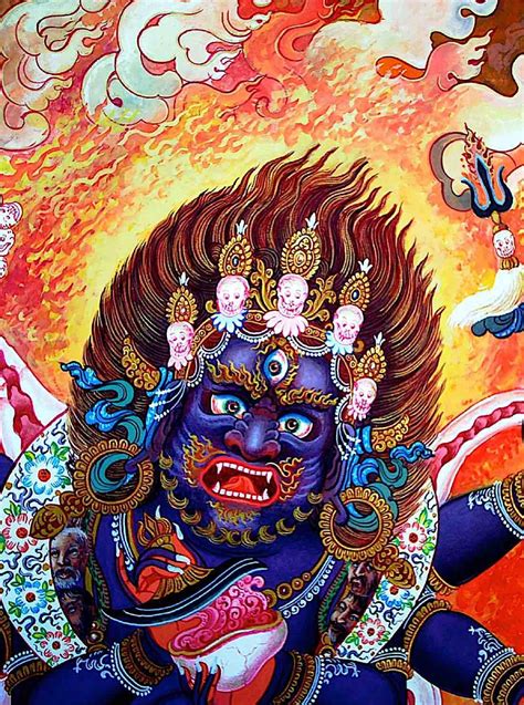 Miracles Of Great Black Mahakala Three Men In Black The Mahakala